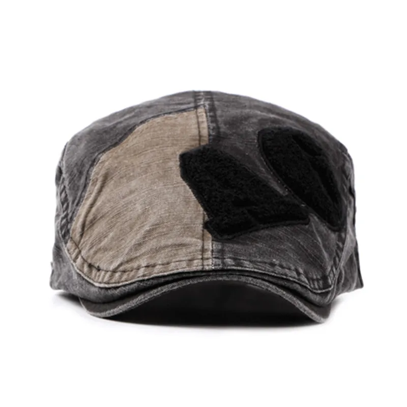 XdanqinX/весенне-летние мужские береты из хлопка в стиле ретро, регулируемый размер, шапка с язычком, простые винтажные женские шапки, мужские шапки Bone DAD