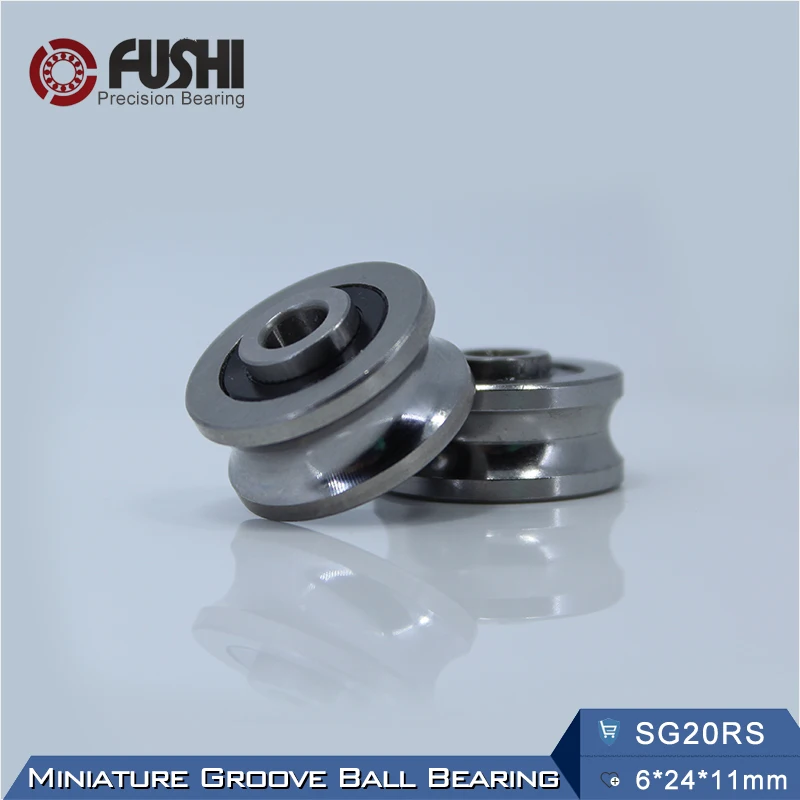 Great Chrome Steel SG20 (10 Pcs) Track Rollers With Gothic Arch Groove -Type SG20RS Embroidery Machine Bearings SG20-2RS | Обустройство