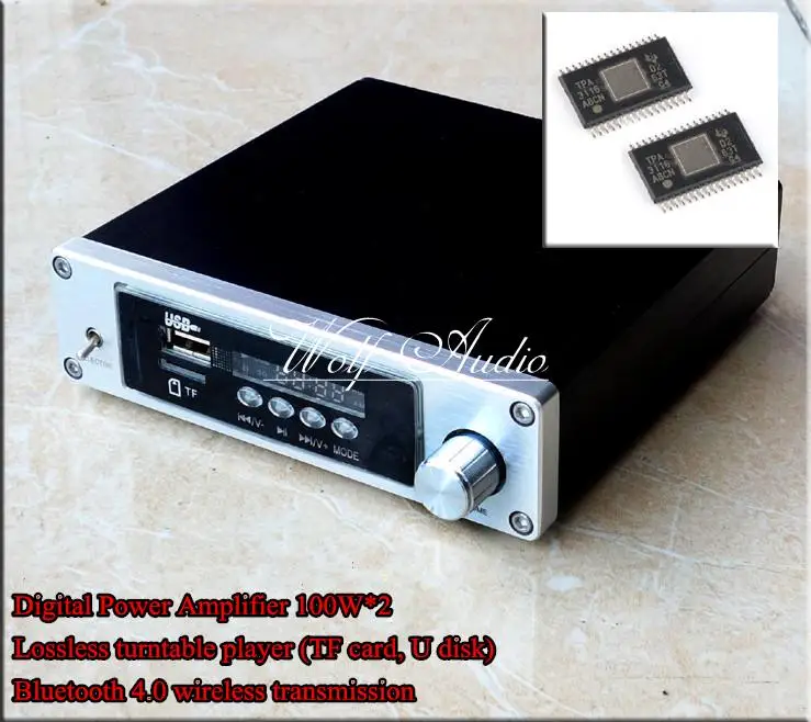 DP2 Bluetooth 4 0 аудио плеер без потерь TPA3116D2 цифровой усилитель мощности 100 Вт * 2 стерео