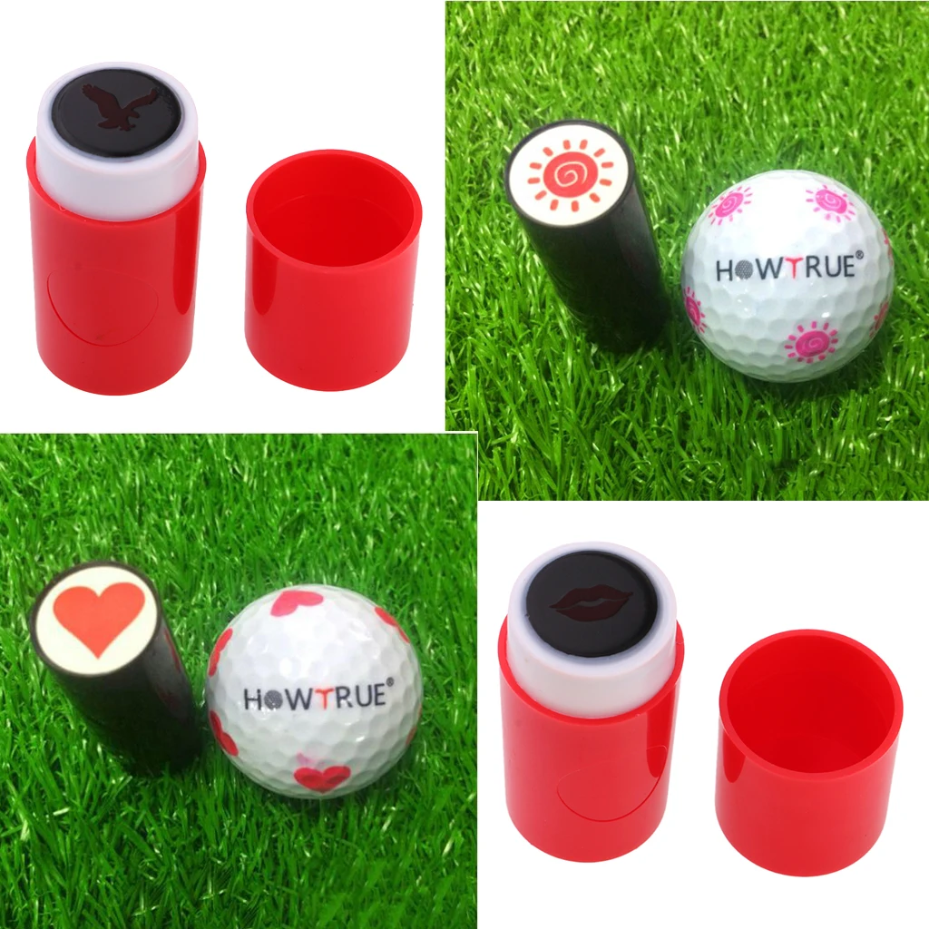 Perfeclan Golf Ball Stamper Stamp Set of 4 Golf Ball Stamper Stamp Birthdays Gift Club Giveaways Keepsake Souvenir Accessories 
