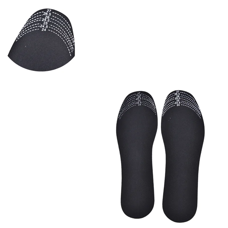 1 пара черные регулируемые эластичные стельки для обуви унисекс дезодорант с бамбуковым углем подушки стельки для обуви