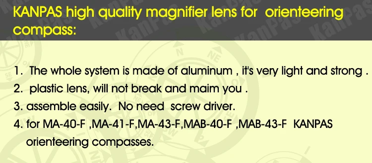 KANPAS ориентирование Лупа с компасом объектив для карты,, L-47 от ориентирования оборудование и ориентирование продуктов производитель