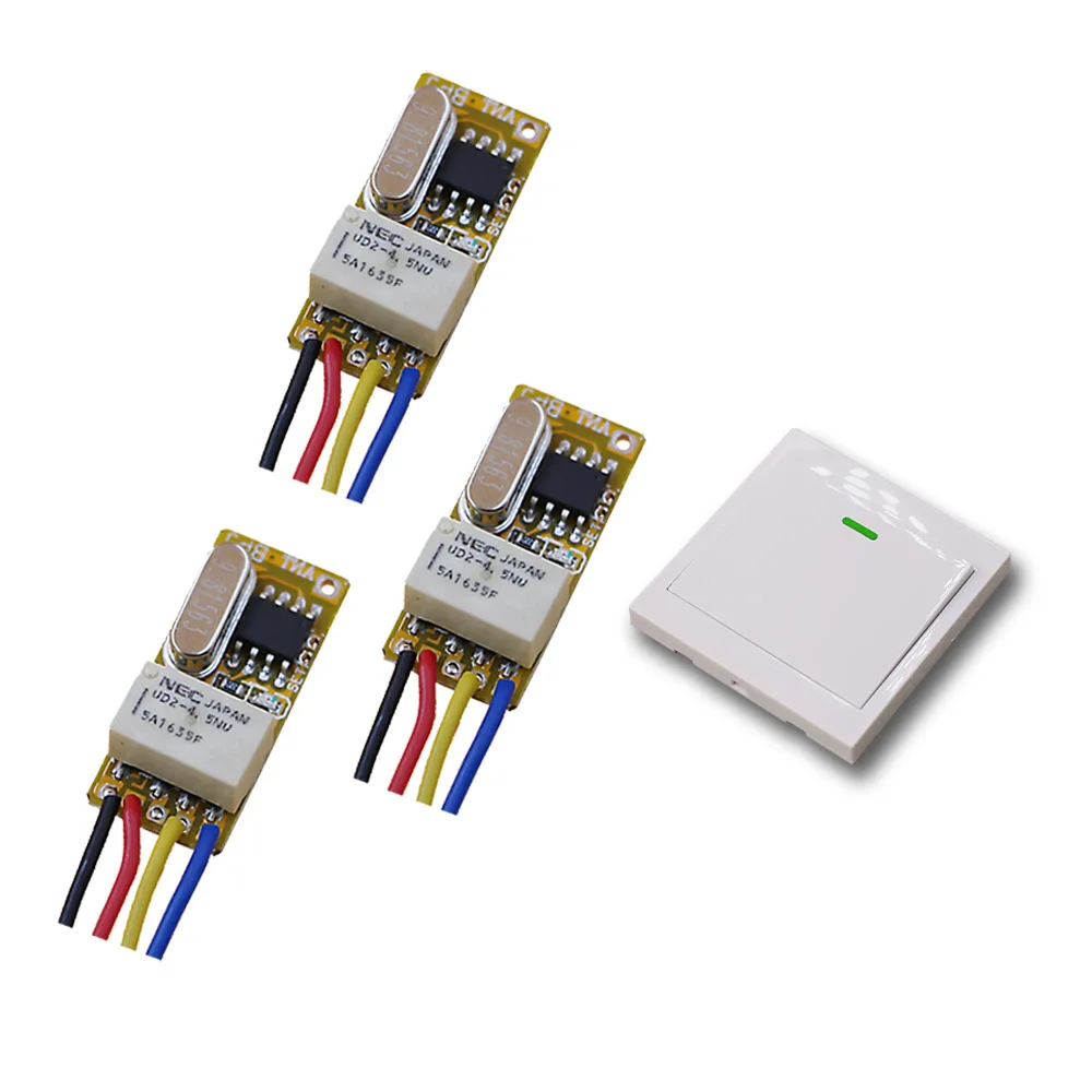 DC 3.5v 12v Micro Wireless Remote Control Switch RF Remote Switch Radio