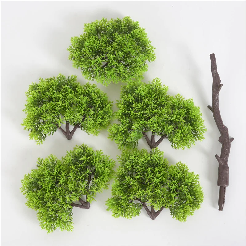 

Pine Artificial Bonsai Potted Home Fake Accessories Living Room Decoration Plant Plastic Desk