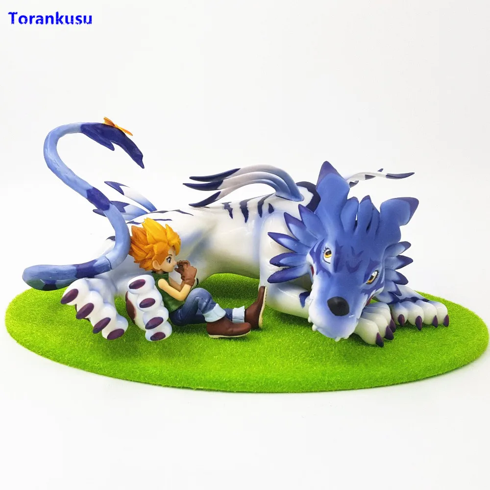 

Digimon Digital Garurumon & Ishida Yamato Figurine PVC Digimon Figure Collection Action Figures Model Doll Toy Gift XPC