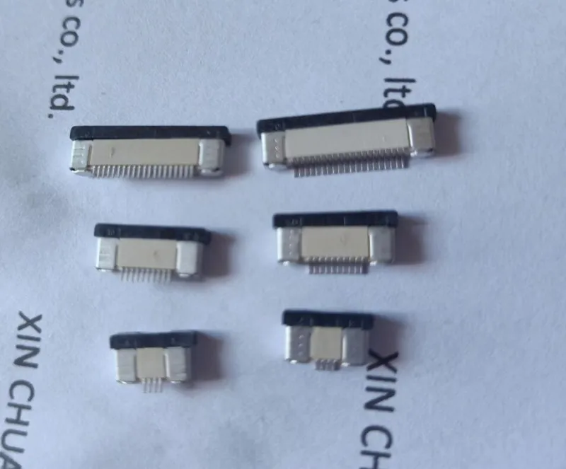 

4P 6P 8P 10P 12P 14P 16P 18P 20P 24P 26P 30P 32P 40P 50P 60PIN 0.5mm FFC FPC flat cable connectors socket top or bottom contact
