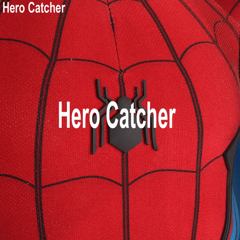 Hero Catcher Best Quality 2017 Spiderman Costume Homecoming Spider-Man Puff Printed Spandex Lycra Costume Set Tom Spiderman Suit Hero Catcher Best Quality 2017 Spiderman Costume Homecoming Spider-Man Puff Printed Spandex Lycra Costume Set Tom Spiderman Suit
