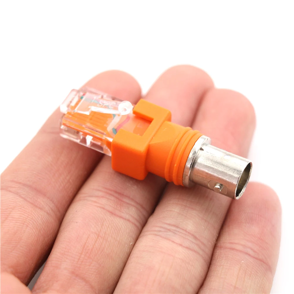 1 шт. RJ45 к BNC соединителям Шасси Панель крепление монитора гнездо Мужской адаптер