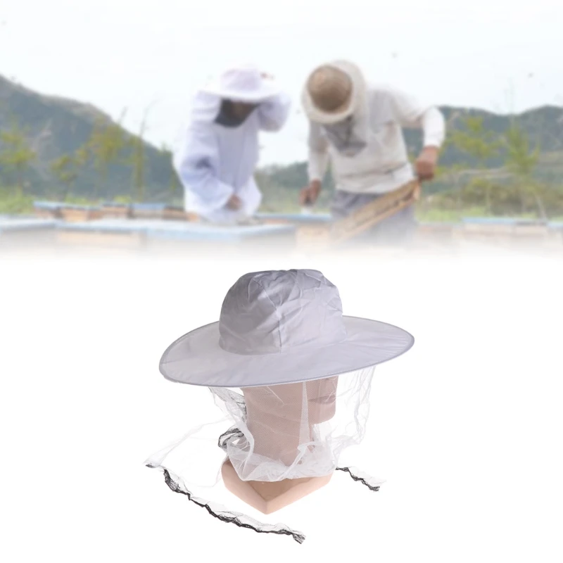 Шляпа пчеловодства, сетчатая шапка для защиты лица от комаров, для кемпинга на открытом воздухе