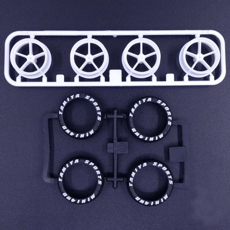 

Tires Wheels Large Diameter Lettering Tyre For 95464 AVANTE MK3 Tamiya Mini 4WD Car Model