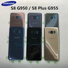 Задняя крышка аккумулятора samsung для samsung Galaxy S8 g950 SM-G950F G950FD S8 Plus S8+ G955 SM-G955F G955FD задняя крышка из стекла