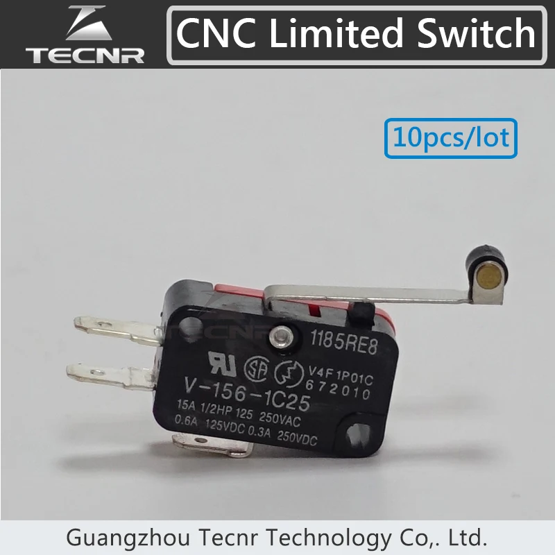 Lowest price 10pcs Long Hinge Lever Momentary Micro cnc Limit Switch for cnc router