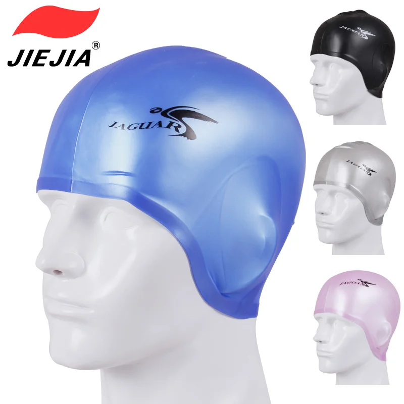 Full silicone swimming cap silicone ear swim cap,universal,swimming cap