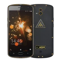 Officielles AGM X1 5.5 “4G LTE IP68 Étanche Smartphone Android 5.0 Octa base 4 GB + 64 GB 13.0MP 5400 mAh Batterie Soutien NFC OTG GPS