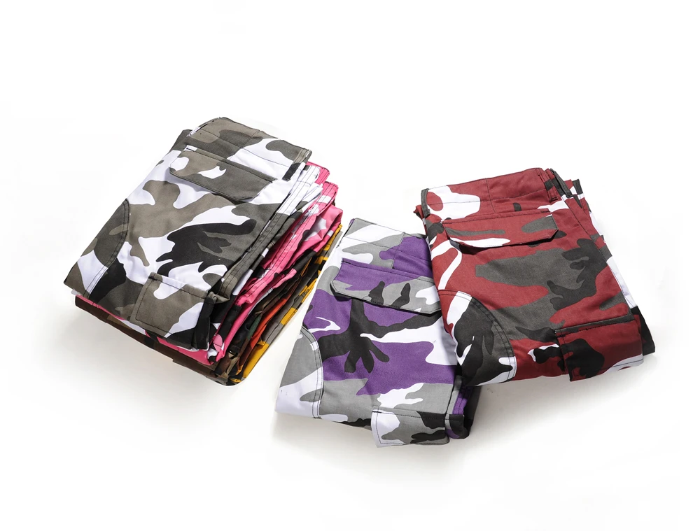 2017 high quality camouflage Men Pants Full Length Pants Trousers high street wear cool man fashion hip hop Loose cargo pants