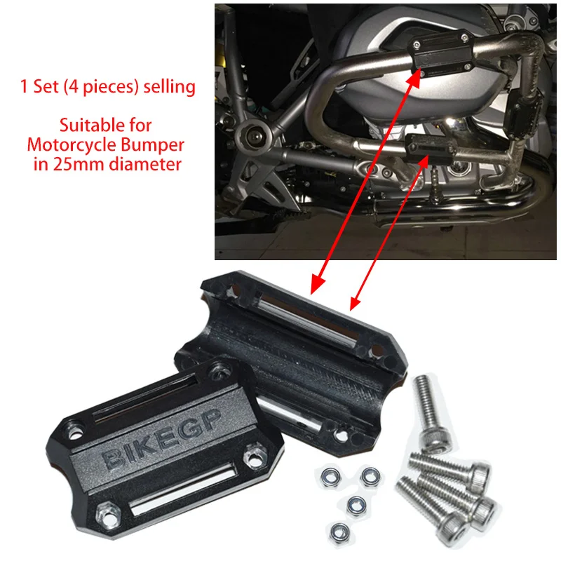 25mm Motorcycle Bumper Engine Protective Guard Crash Bars Decorative Block Dismantling Suitable for BMW R1200GS LC adv F800GS (1)