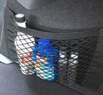 

Hot 1Pc Car Auto Back Rear Trunk Seat Elastic String Net Mesh Storage Bag Pocket Cages Fit For BMW Ford Passat Honda Audi Toyota