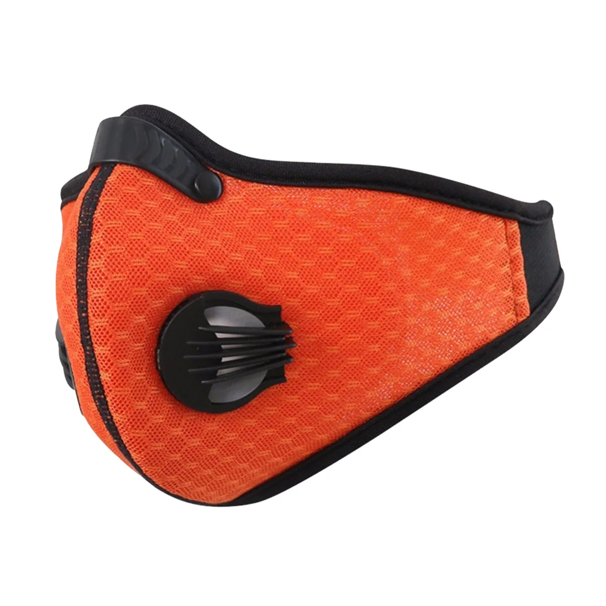 Открытый Анти-пыль Половина лица маска дышащая Лыжная маска с активированным углем для верховой езды и езды на велосипеде - Цвет: Orange
