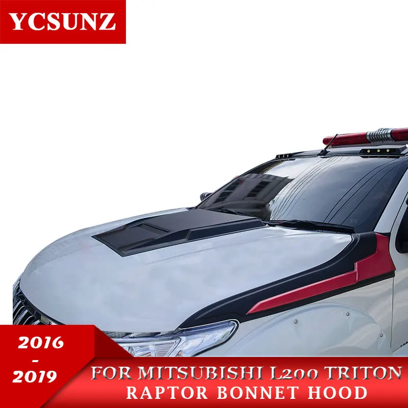 Черный капот совки для Mitsubishi L200 Triton- Запчасти для Mitsubishi аксессуары YCSUNZ