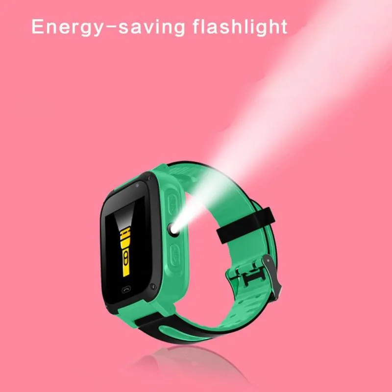 BANGWEI Anti Lost OLED Child GPS Tracker SOS Smart Monitoring Positioning Kids Smart Watch Phone Compatible with IOS & Android
