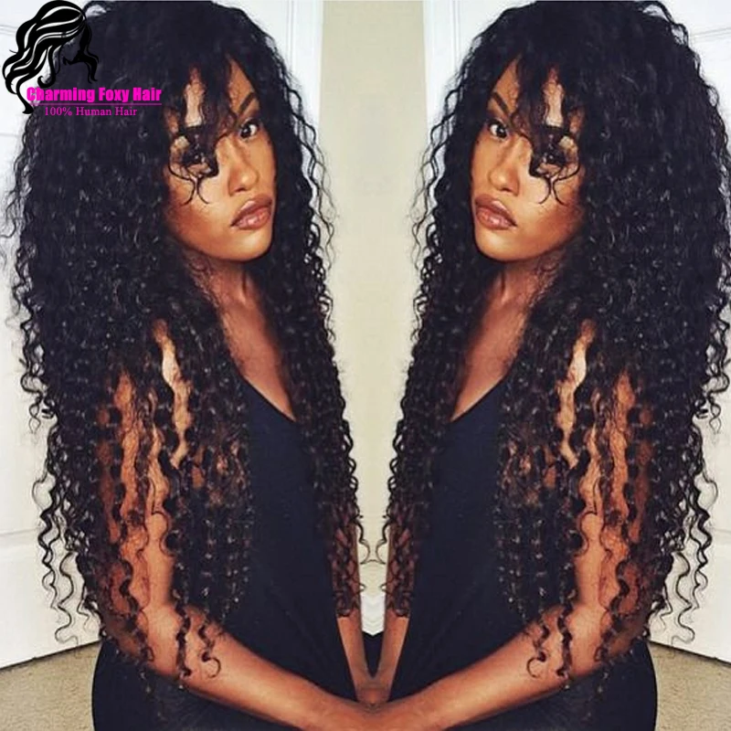 Teyana Taylor Hairstyle Malaysian Curly Human Hair Wigs