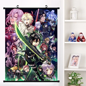 

Anime Owari no seraph Seraph of the end Yuichiro Hyakuya Krul Tepes Wall Scroll Mural Poster Wall Hanging Poster Home Decor Art