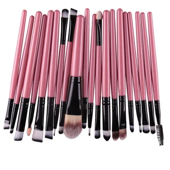 

Women Girls 20Pcs/set Professional Eye Makeup Brush Soft Bristle Eyeshadow Brush Cosmetics Tools Set Kit