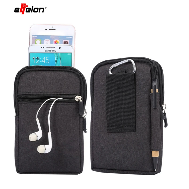 

Cowboy Cloth Phone Pouch Belt Clip Bag for Samsung/iphone/Sony/LG/Nokia Case with Pen Holder Waist Bag Outdoor Sport Phone Cover