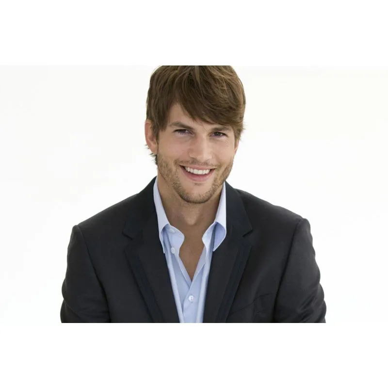 Новинка 2017 года Новое поступление Ashton Kutcher холст ткань тканевый плакат