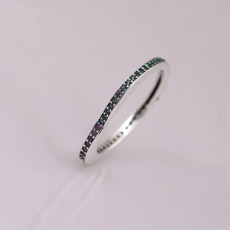 

2019 Hot Sale Fits ALE Charm Ring for Women Party Jewelry Gifts 925 Sterling Silver Zircon Multicolored Love Rings