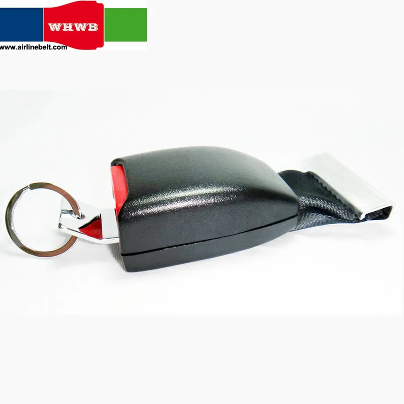 Классический пресс realease металлические пряжки брелок автомобильный ремень безопасности брелок для ключей Автомобильный Ремень безопасности аксессуары цепочки для ключей с ремешком - Название цвета: Black