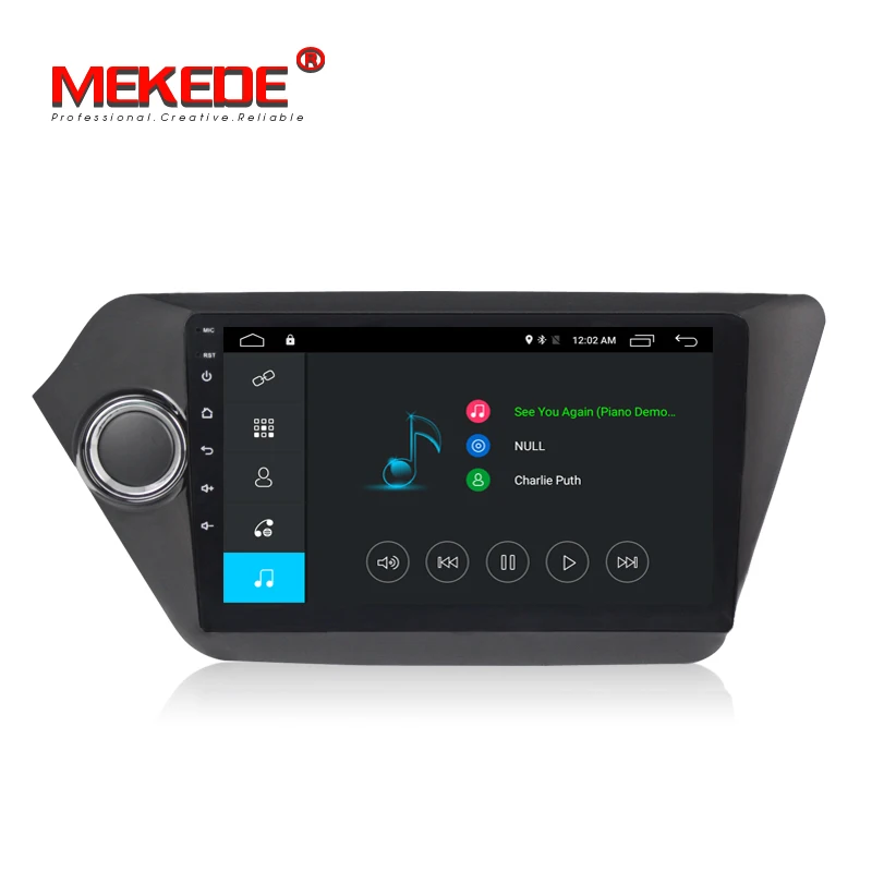 Best Free shipping 8 core Android7.1  2G RAM 32G ROM Car GPS radio cassette for Kia Rio K2 2012 2013 2015 2016 support 4G LET wifi 4