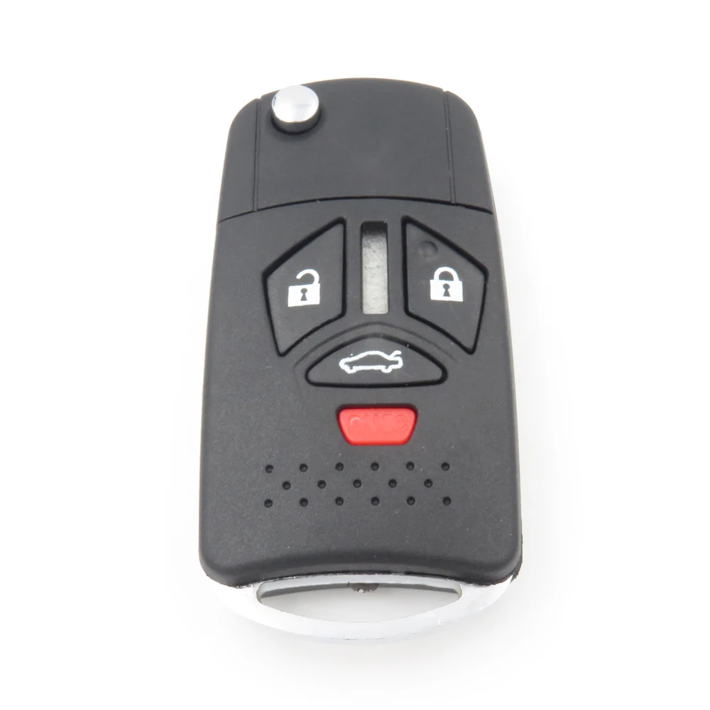 Модифицированный дистанционный чехол для выкидного ключа для Mitsubishi Lancer ECLIPSE GALANT 380 4 кнопки без логотипа