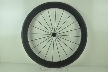 

1pcs 700C 60mm Track Fixed Gear Road bicycle full carbon bike wheelset tubular rims Free shipping