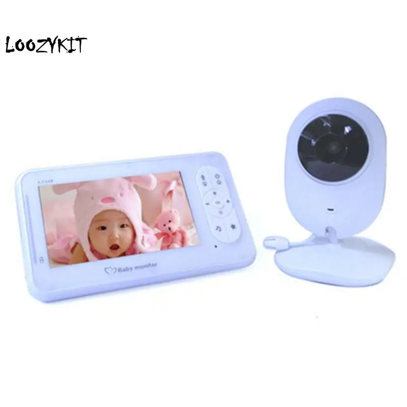 

Loozykit Night Vision Infant Wireless Monitor Baby Digital Video Monitor Camera Audio Music LCD Temperature Radio Nanny Monitor
