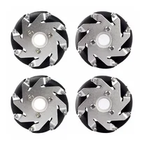 A Set of 60mm 14144 Mecanum Wheels Compatible for LE GO(4 Pcs/Pack)