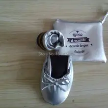 Лидер продаж, Женская Складная обувь на Рождество и год, подарок с личной сумкой