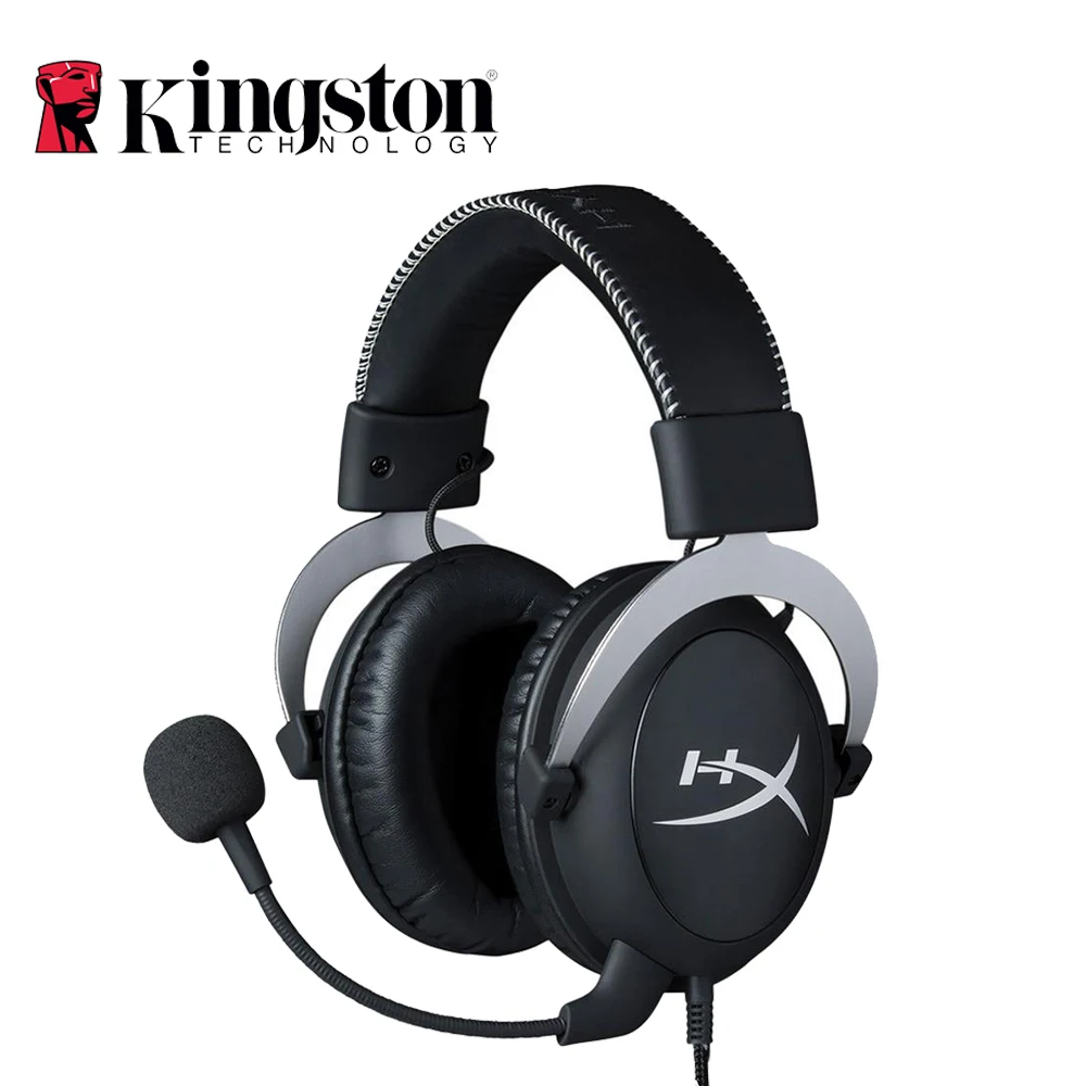 

Kingston HyperX Cloud Silver Gaming Headphone With Microphone Volume Control Headset With Mic For PS4/Xbox One/PC 3.5mm Gamer