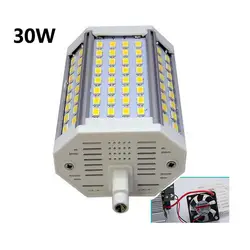 Высокая мощность 118 мм LED R7S свет 30 Вт затемнения J118 R7S spoltlight лампа AC110-240V затемнения/не затемнения