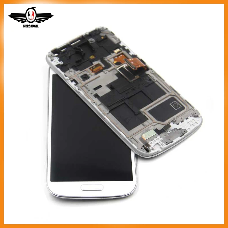 S4 Mini i9190 ЖК дисплей совместимый для samsung Galaxy GT i9195 i9192 экран дигитайзер + рамка в