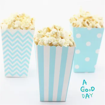 

2 Lot Save 5%, 72PCS Mix 3 Styles Pink Girl Blue Boy Favors Baby Shower Decoration Popcorn Boxes Birthday Party