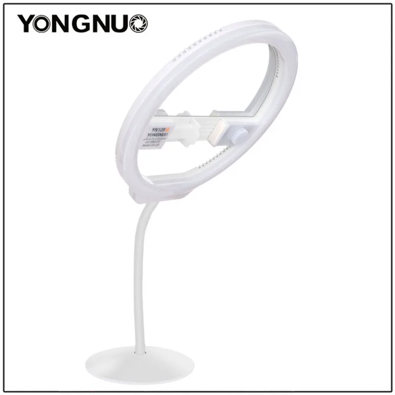 YONGNUO YN128II светодиодная кольцевая лампа для селфи с зеркалом макияжа двухцветная