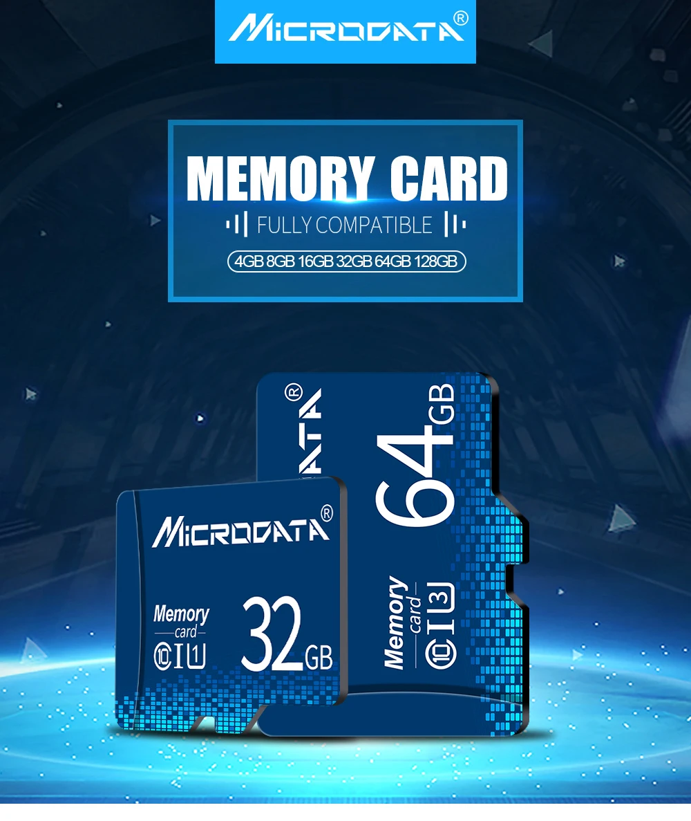 Hot Sale Class 10 Micro sd Card 64GB 32GB 16GB Memory card 8GB TF card 128GB Real Capacity Microsd Card with free adapter