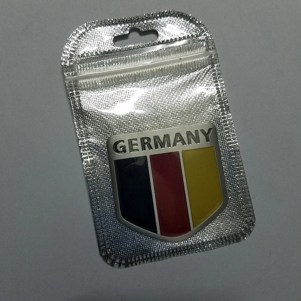 JX-LCLYL Aluminum German Flag Motor Sport Germany Map Car Emblem Badge Decal Sticker