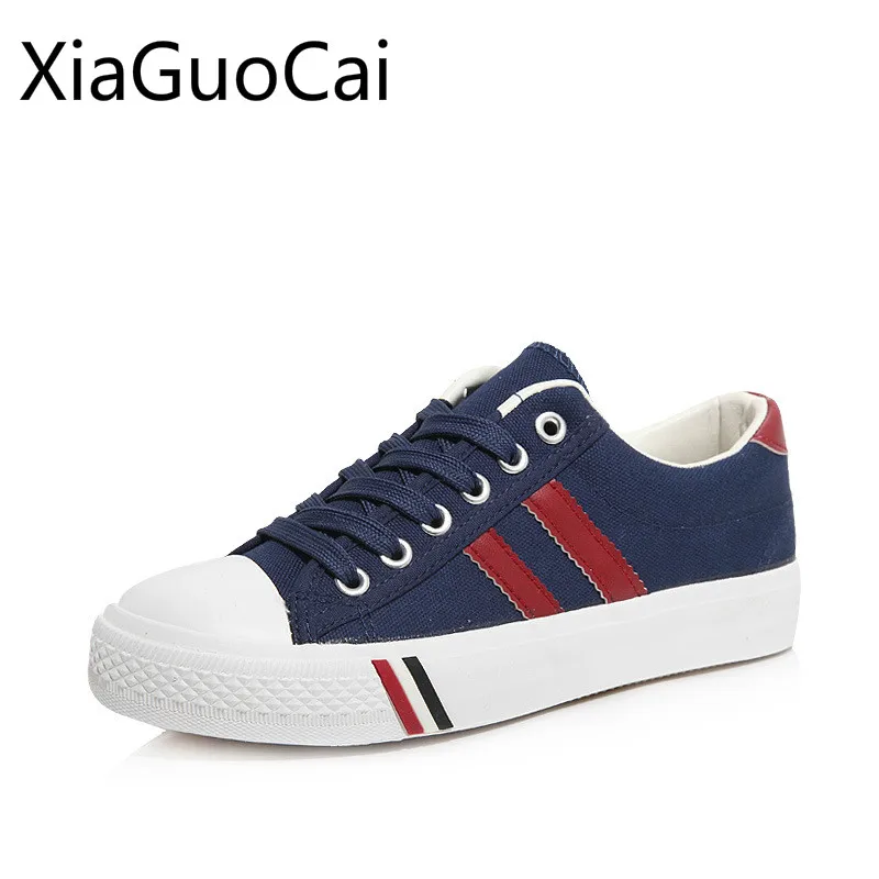 

High Quality Brand Women Canvas Shoes Rubber Spring Lace Up Female Casual Sneakers for Girls Shallow Women Flats