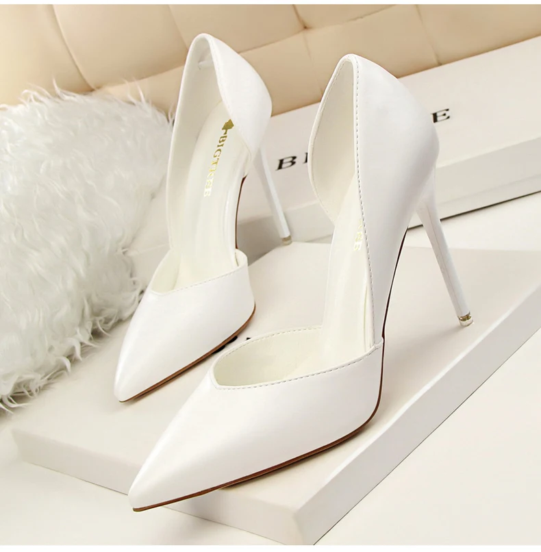 Women's Pumps Women High Heels Shoes' Slip-On Women High Heels Shoes Size 40 Pointed Toe 2018 Hot Women Pumps Shoes Party Office (7)