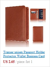 Transer мужской женский кожаный кредитный держатель для карт чехол держатель для карт кошелек визитница m23 30