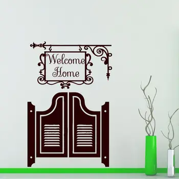 

Wall Decals Welcome Sign Decal Vinyl Sticker Bird Home Decor Bedroom Door