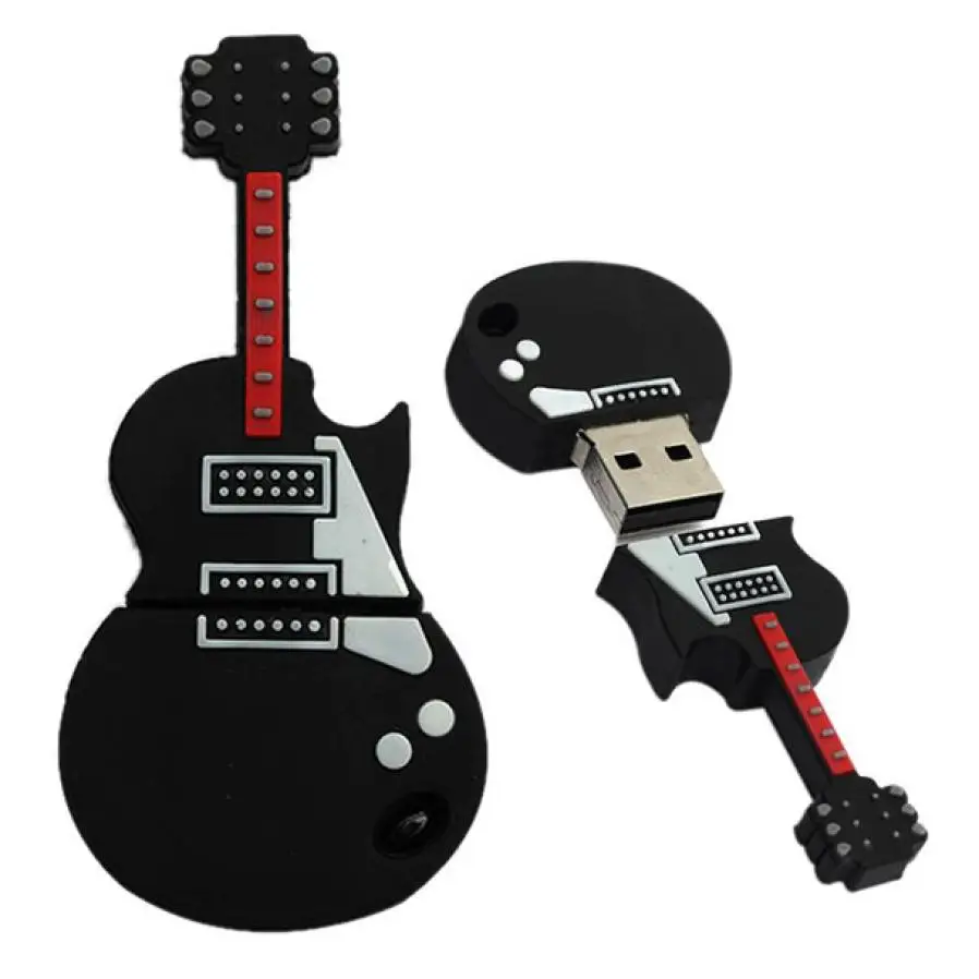 EC2 VOBERRY модная палка флэш-накопитель 16 ГБ гитара USB 2,0 металл флэш-памяти для хранения Thumb U диск Jun13