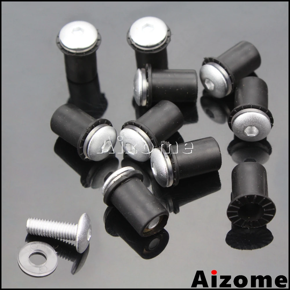 

10pcs Universal Motorcycle Windshield Windscreen Fairing Bolts Kit For Honda Yamaha Suzuki Kawasaki CBR VFR R1 ZX FZ GSXR
